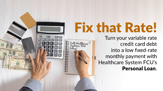 Personal Loan - Fix that Rate as low as 7.99% APR